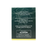The active herbal ingredients and composition list on the container label of Alarsin Ashwagandha Tablets.