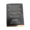 The active herbal ingredients and composition list on the packaging label of Alarsin Shilajit Tablets.