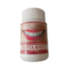 Container bottle view of MCHC Denta White Tooth Powder for oral hygiene and teeth whitening.