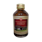 SNA Mahanarayana Tailam bottle container packaging box, a classical Kerala Ayurvedic medicated sesame oil for joint pain, arthritis, and nerve weakness.